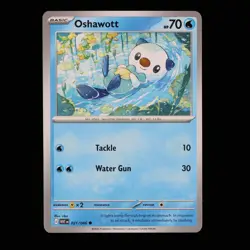 Pokemon TCG Oshawott 021/086 White Flare Regular Card Common 2025 NM - Image 1