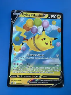 Pokemon 2021 Flying Pikachu VMAX Full Art Celebrations Card 006/025 NM - Image 1
