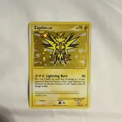 Pokemon Zapdos 150/147 2009 Basic 70 HP Thunder Bird Holo Card - Image 1
