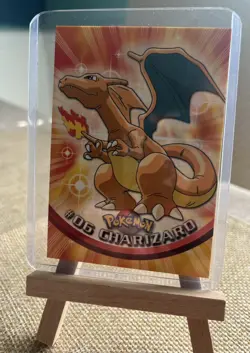 #06 Charizard Topps TV ANIMATION Pokemon Card Red LOGO . Year 1999 - Image 1