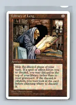 MTG Magic The Gathering Library of Leng Fourth Edition Card Excellent - Image 1