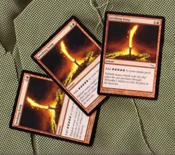 3X Seething Song, Mirrodin Edition, VG/NM quality - Magic the Gathering - Image 1