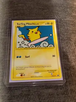 Surfing Pikachu 114/111 Secret Rare - Pokemon Rising Rivals - LP - Image 1