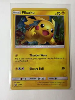 Pikachu SM76 Shining Legends Holo MP Black Star Promo Pokemon Card 2017 - Image 1