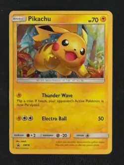 Pokemon Pikachu SM76 Holo Black Star Promo Shining Legends - Image 1