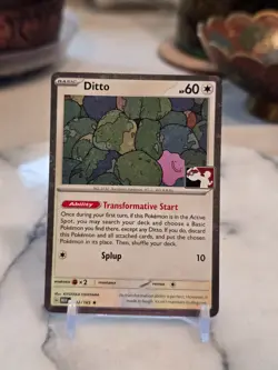 Pokemon TCG Ditto 132/165 Prize Pack Series Cards Cosmo Holo Near Mint - Image 1