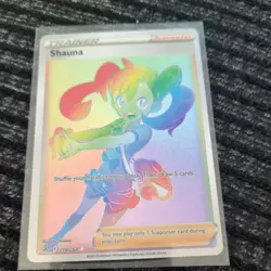 Shauna 278/264 Fusion Strike Rainbow Secret Rare Pokemon Card - Image 1