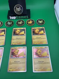 Pikachu 051 /162 Stamped 2026 Pokemon Day 30 Promo Lot Of 6 W/TCG Coins (T37) - Image 2