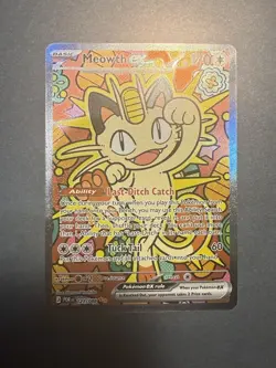 Pokemon Meowth ex Perfect Order 121/088 Special Illustration Rare SIR Pack Fresh - Image 2