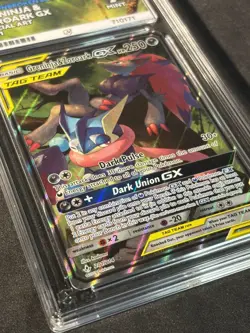 Pokemon Greninja & Zoroark GX Tag Team 201/214 Unbroken Bonds Special Art Ace 9 - Image 5