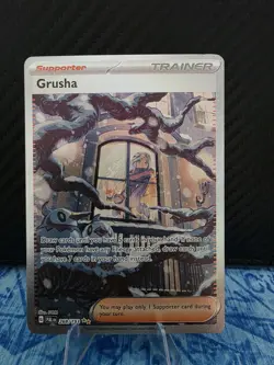 Pokemon Grusha 268/193 Sv02: Paldea Evolved Illustration Rare Full Art Holo - Image 1