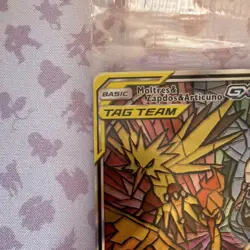 Pokemon Moltres & Zapdos & Articuno GX SM210 Promo TAG TEAM GX Full Art Holo - Image 2