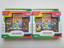 Pokemon First Partner Illustration Collection Series 1 - Lot of 2 SEALED New - Image 1