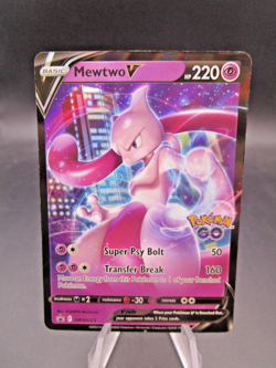 Pokemon Mewtwo V #SWSH223 English Black Star Promo Stamped Pokemon GO - Image 1