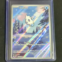 Pokemon Vanillite Illustration Rare Reverse Holo 111/086 Sv: White Flare 60HP - Image 1