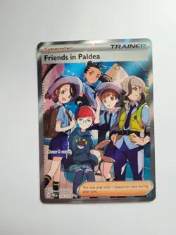 Pokemon TCG Full Art Trainer Friends in Paldea 137/131 - Image 1