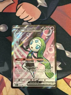 MELOETTA EX - 159/086 159/086 HOLO ULTRA RARE SV: BLACK BOLT POKEMON NM - Image 1