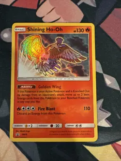 Shining Ho-Oh Pokemon Sun & Moon Black Star Promo SM70 - Image 1