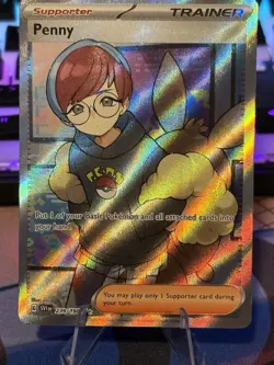 Pokemon Penny 239/198 SV01 Scarlet & Violet Base Ultra Rare Full Art Holo - Image 1