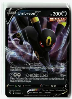 Umbreon V ⭐ 094/203 Holo V Rare Evolving Skies 2021 Pokemon NM - Image 1