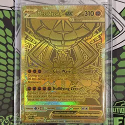 Pokemon Mega Zygarde EX Gold Secret Rare Full Art Foil Perfect Order - Image 1
