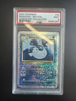 2002 POKEMON LEGENDARY COLLECTION #40 DEWGONG-REVERSE FOIL PSA 9 - Image 1