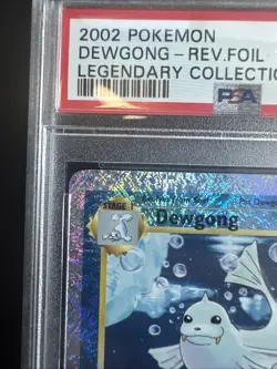 2002 POKEMON LEGENDARY COLLECTION #40 DEWGONG-REVERSE FOIL PSA 9 - Image 2