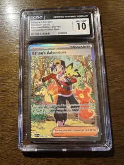 Ethan's Adventure 236/182 SIR - Pokemon Destined Rivals - CGC GEM Mint 10 - Image 1