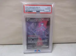 2025 Pokemon DRI EN Rockets Mewtwo EX Special Illustration Rare PSA 10 - Image 1