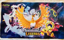 Pokemon TCG Shining Legends Playmat Ho Oh Lugia Rayquaza Mew Deoxys - Image 1