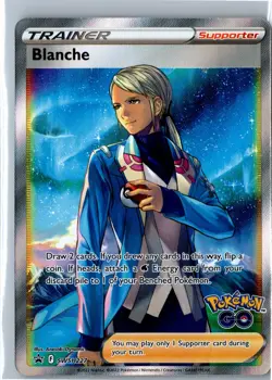 Blanche SWSH227 Promo Full Art Trainer Pokemon Go Sword & Shield NM - Image 1