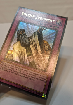 Solemn Judgment MRD-127 Ultra Rare 1st Edition Yugioh 1565 - Image 3