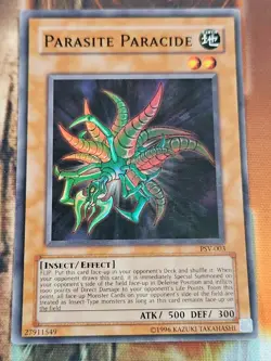 Yugioh! MP Parasite Paracide - PSV-003 - Super Rare - Unlimited Edition Moderate - Image 1
