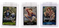 One Piece EN P-073/074/075 Sabo/Monkey/Portgas Sealed Promo Bundle NM-MT - Image 1