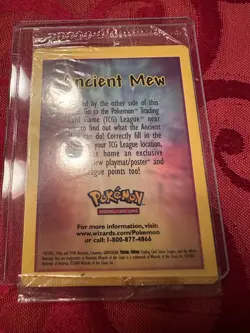 Ancient Mew Pokemon Card Movie Promo Factory Sealed *Defects with Crease - Image 2