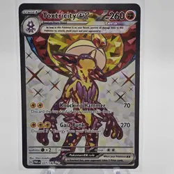 2023 Pokemon Toxtricity EX 227/182 Ultra Rare Full Art Paradox Rift NM - Image 1