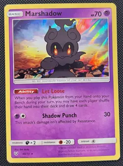 2017 Pokemon Marshadow Holo 45/73 Shining Legends NM - Image 1