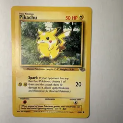 Pokemon Pikachu 60/64 Base Set 1999 Common Basic 50 HP - Image 1