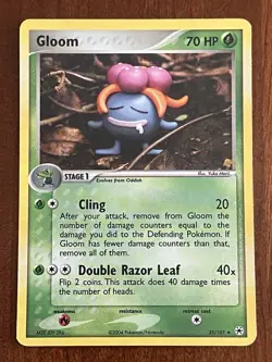 Gloom 35/101 Reverse Holo EX Hidden Legends Yuka Morii Pokemon TCG - Image 1
