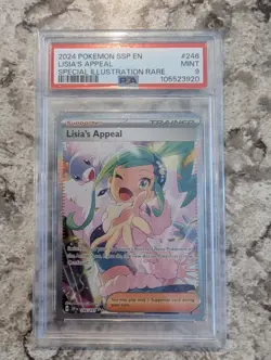 Pokemon 2024 Lisia's Appeal #246 Sv08 PSA 9 Special Illustration Rare - Image 1