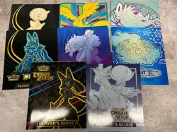 Pokemon Players Guide Lot Of 8 - Various Sets ETB Booklets SWSH Through MEGA - Image 1