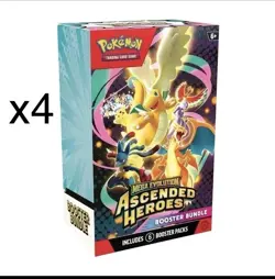 Pokemon Mega Evolution-Ascended Heroes Booster Bundle X 4 - Ships 4/24/26 - Image 1