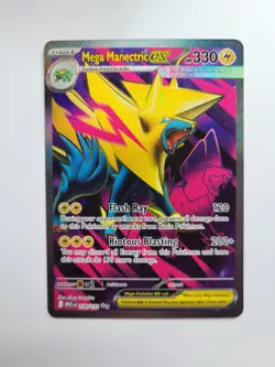 Pokemon TCG Mega Manectric EX Holo Ultra Rare Mega Evolution 158/132 - Image 1