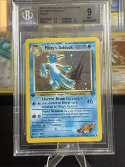 Pokemon Misty's Golduck Gym Challenge 1st Edition Holo BGS 9 - W/ 9.5 Subgrades - Image 1