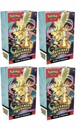 Pokemon Ascended Heroes Booster Bundle X4 Brand New Factory Sealed - Image 1