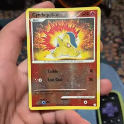 Pokemon Cyndaquil Common Reverse Holo Mysterious Treasures 79/123 2007 HP 60 - Image 1