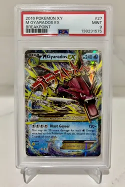 Pokemon M Gyarados EX 2016 Breakpoint 27/122 PSA 9 - Image 1