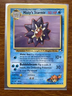 Misty's Starmie #56 Pokemon Gym Heroes - Image 1