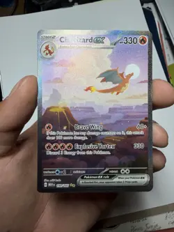 Pokemon TCG Charizard EX 199/165 Scarlet & Violet Special Illustration - Image 1