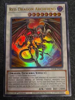 1X NM Red Dragon Archfiend - SDCK-EN045 - Ultra Rare 1st Edition - Yugioh - Image 1